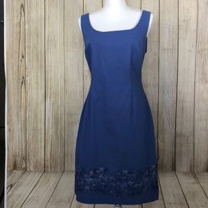 Summer Dress Blue Express Size 13 14 Stretch